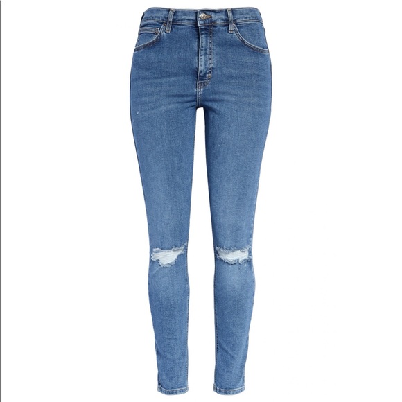 Topshop moto Jamie Ripped Skinny Jeans US 6 - Picture 1 of 5